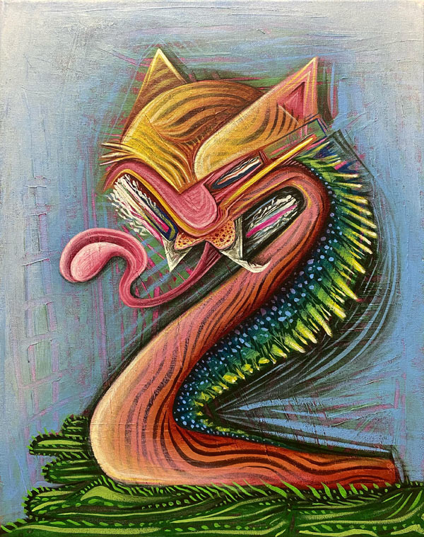 cubist cat art