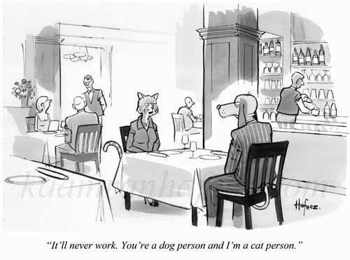 dog cat person comic