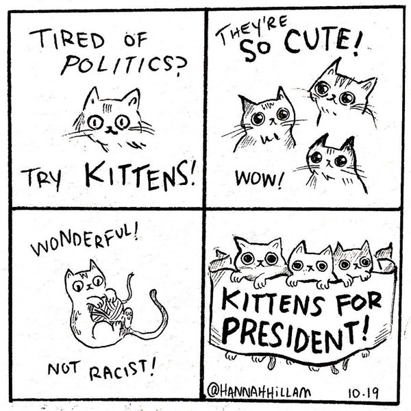 kittens for president comic