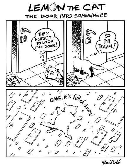 many cat doors comic