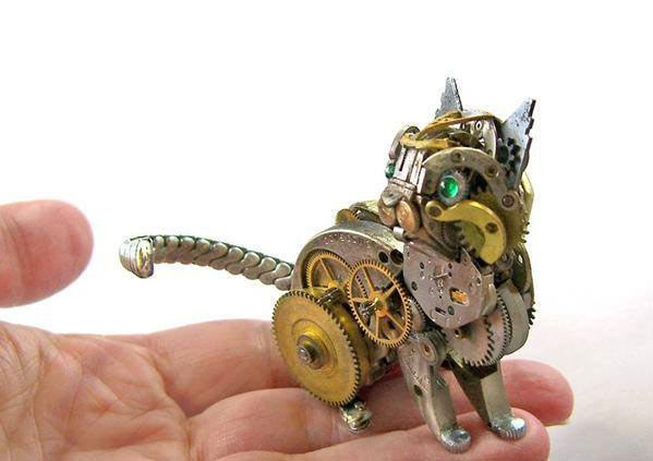 clockwork cat art