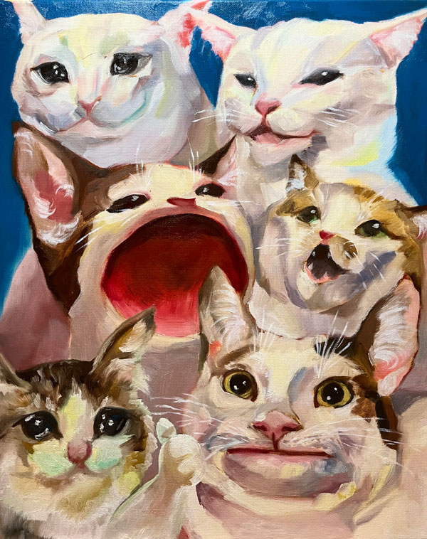 meme cat art