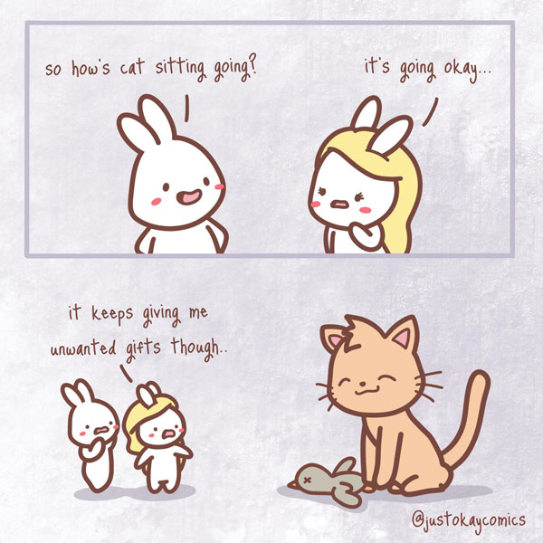 cat gifts comic