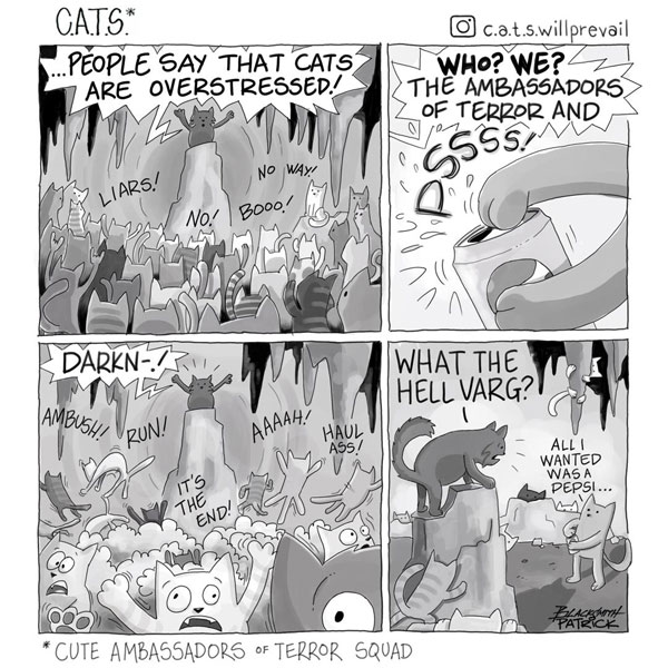 cat hiss comic