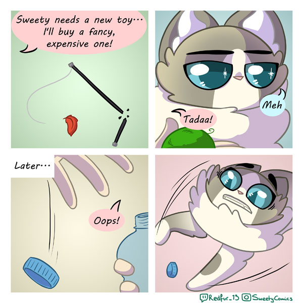 cat toy comic