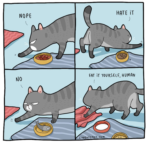 fussy eater cats comic