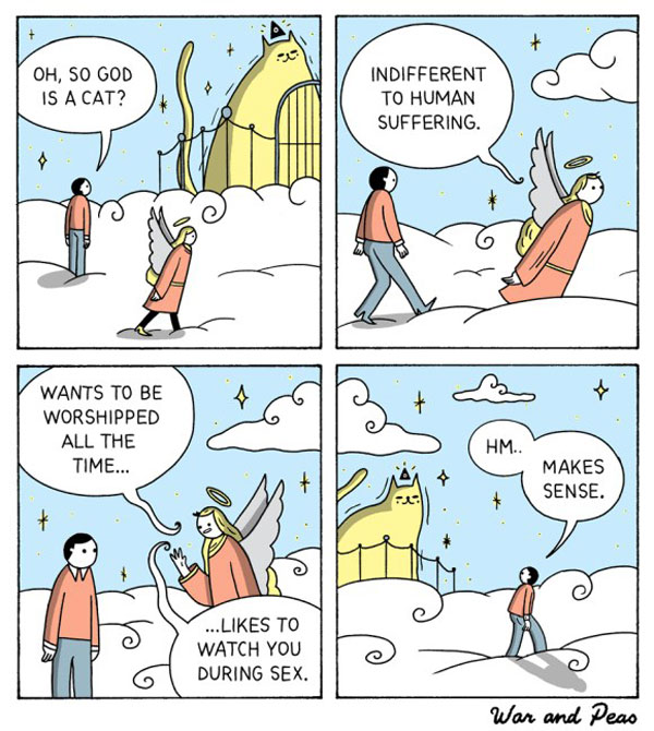 god is a cat comic