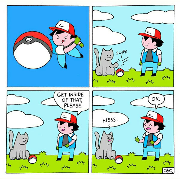 poke-cat comic