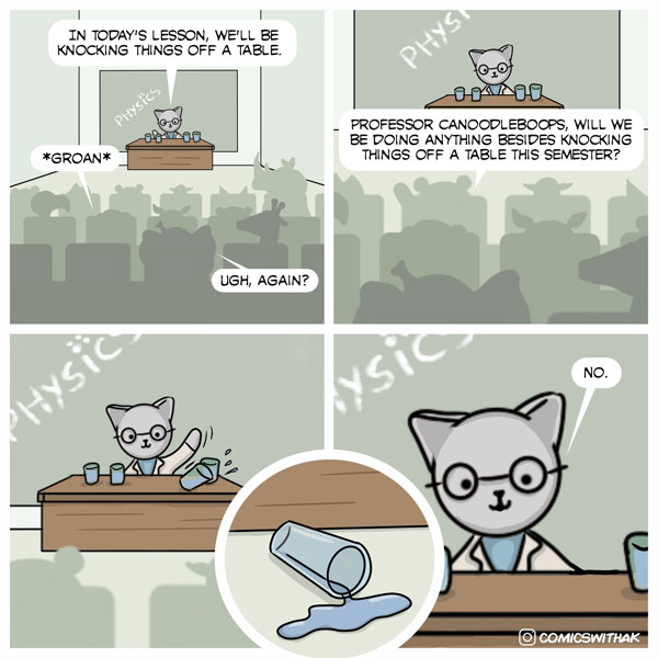 cat haunts home comic