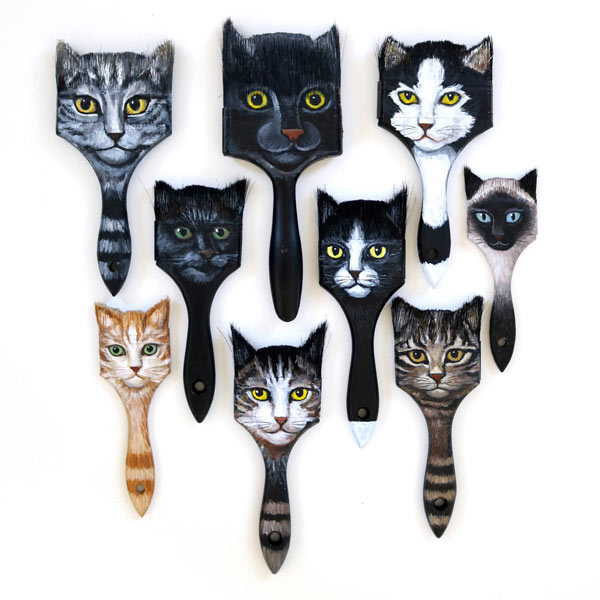 cat brush art