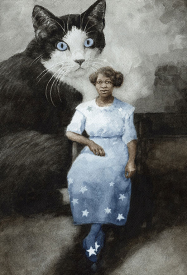 collage cat art