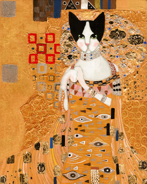 klimt cat art