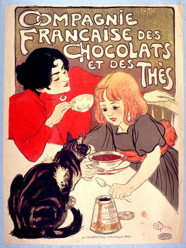 french cat ad art