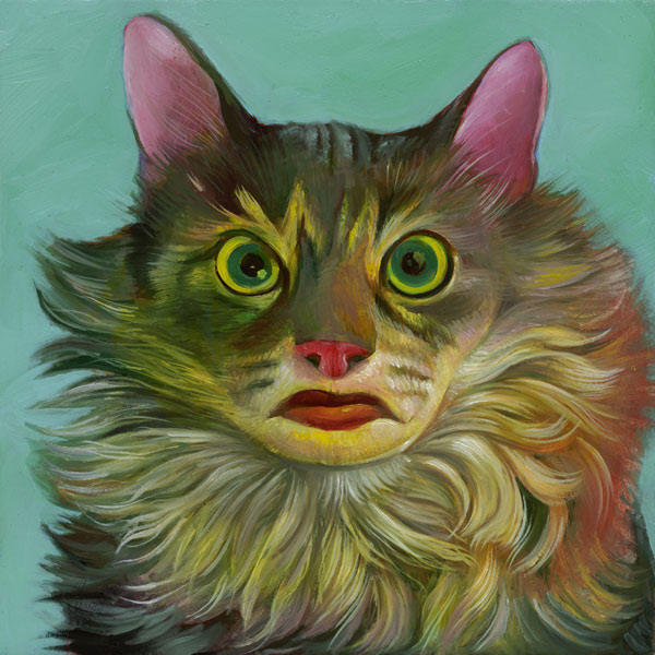 lipstick cat art