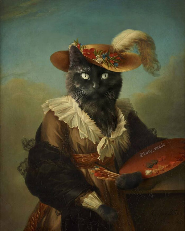 renaissance cat art