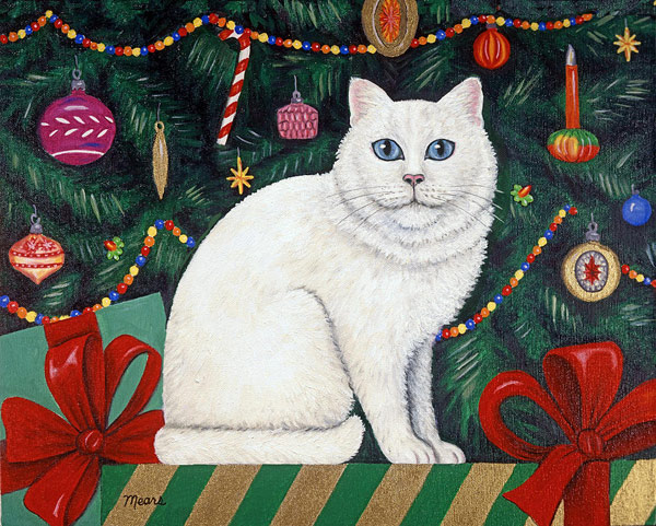 shirt xmas cat art