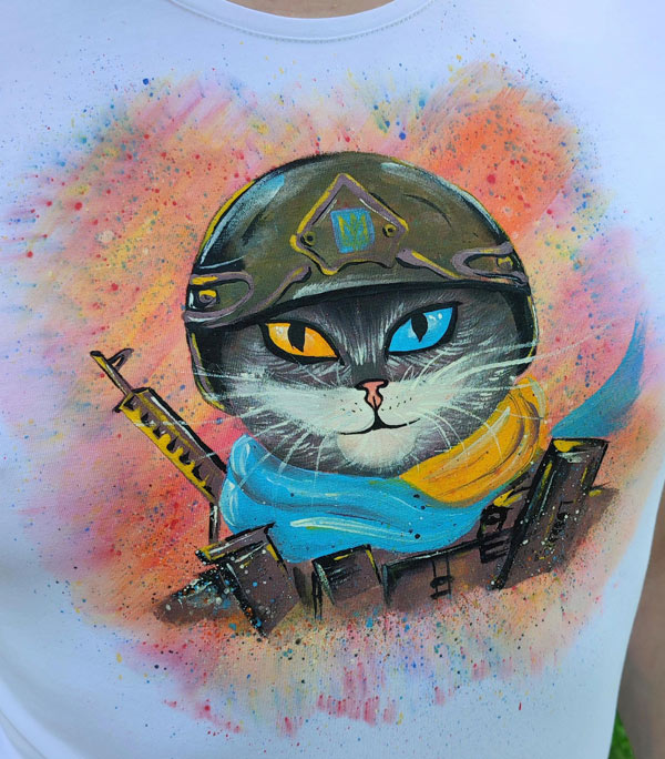 ukrainian cat shirt art