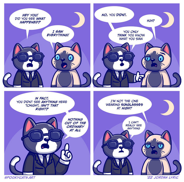 cat sunglasses comic