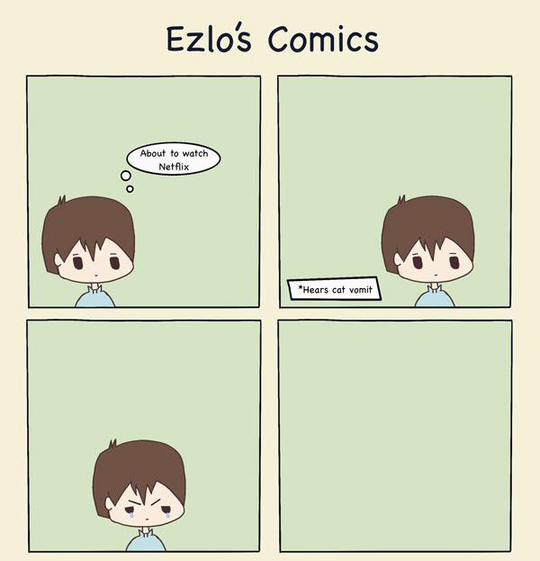 cat vomit comic