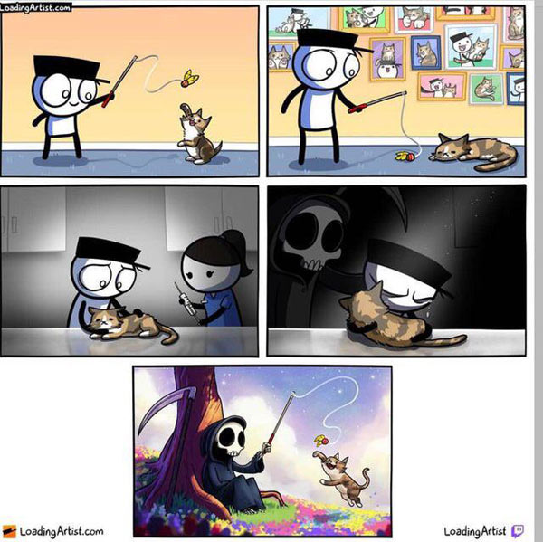 death cat comic