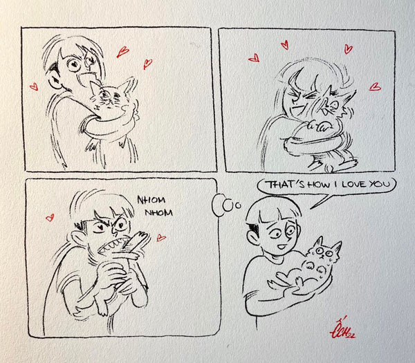 love your cat comic