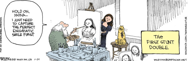 mona lisa cat comic