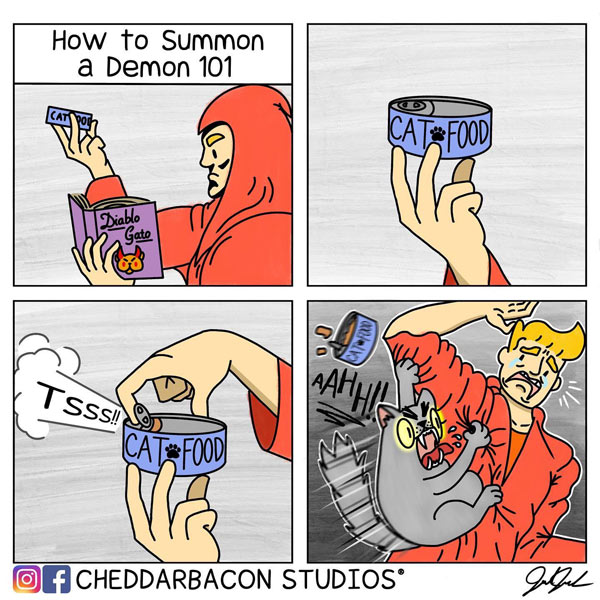 summoning the cat comic