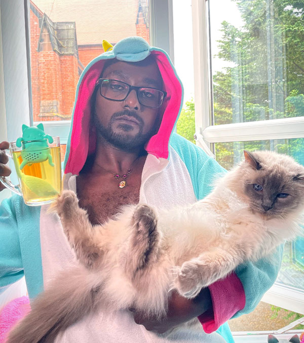 gangsta with  cat