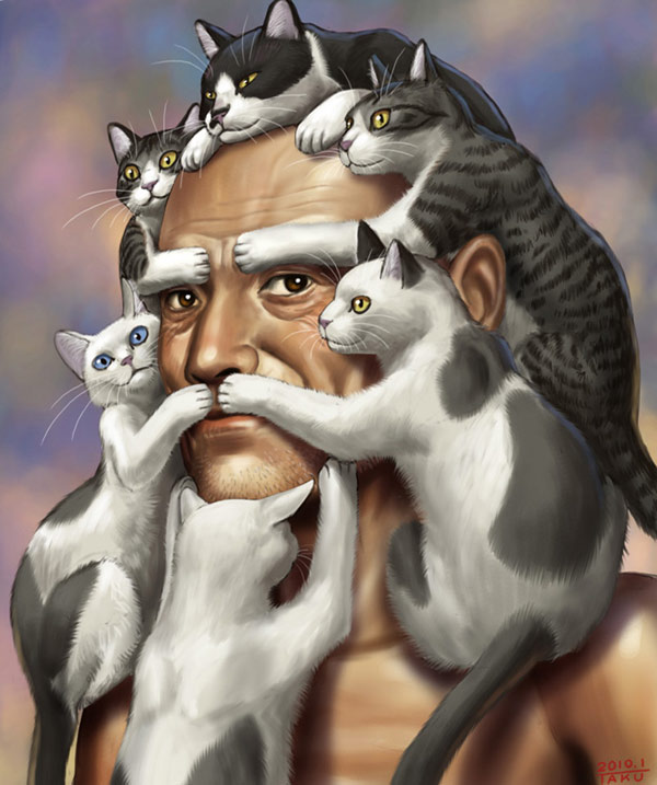 beard of cats art