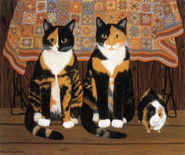 cat family  art