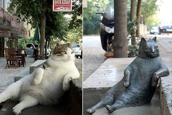 cat statue