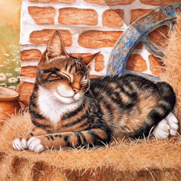 farm cat art