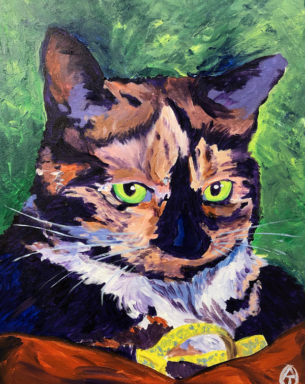 fauvist cat art