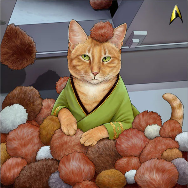 cat tribble star trek art