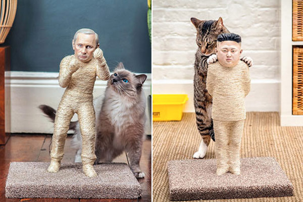 putin scratching post