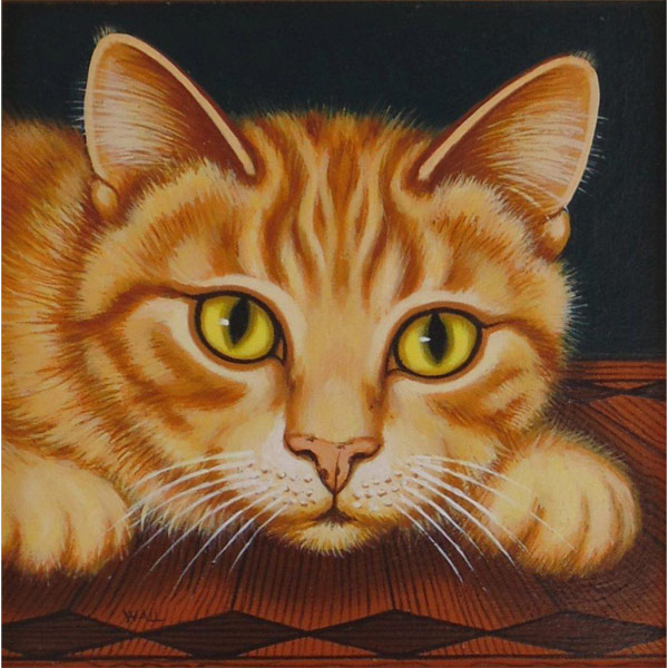 yellow cat art