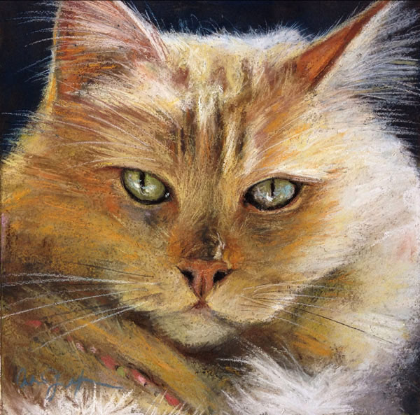 yellow cat art