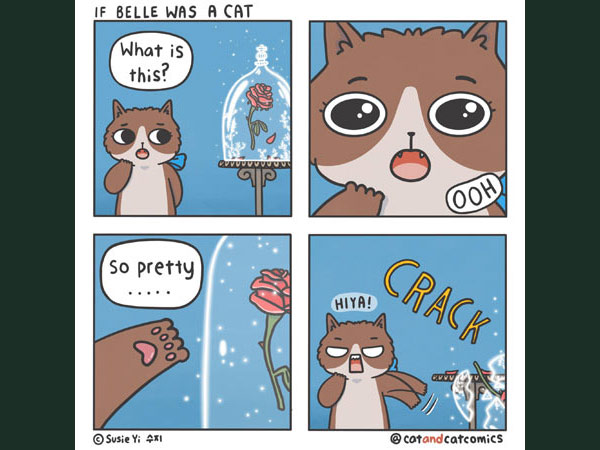 belle rose cat comic