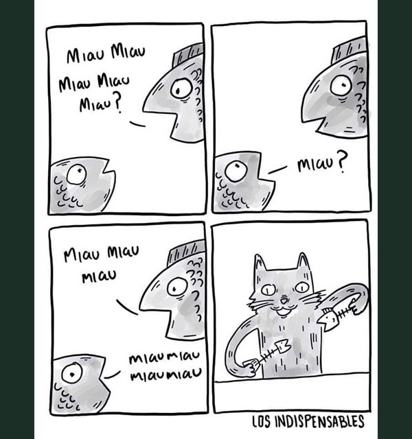 cat ventriloquist comic