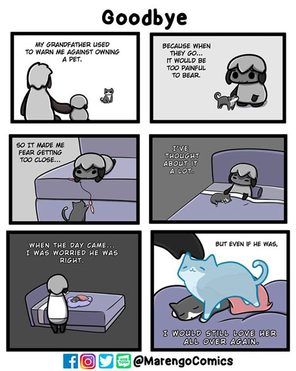 cat death comic