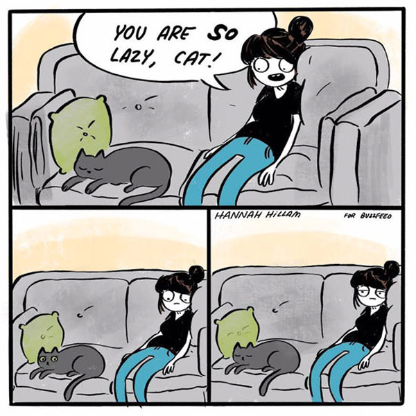 laziest cat comic