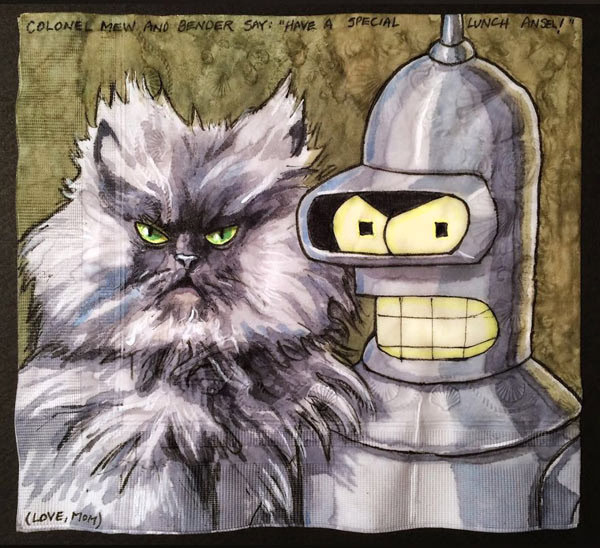 bender cat art