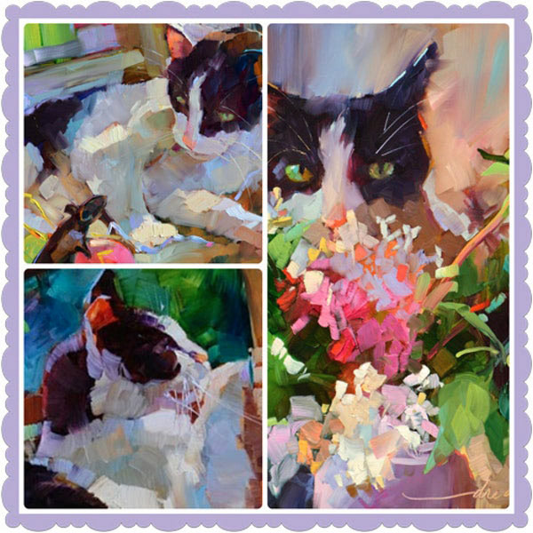 flowerscat art