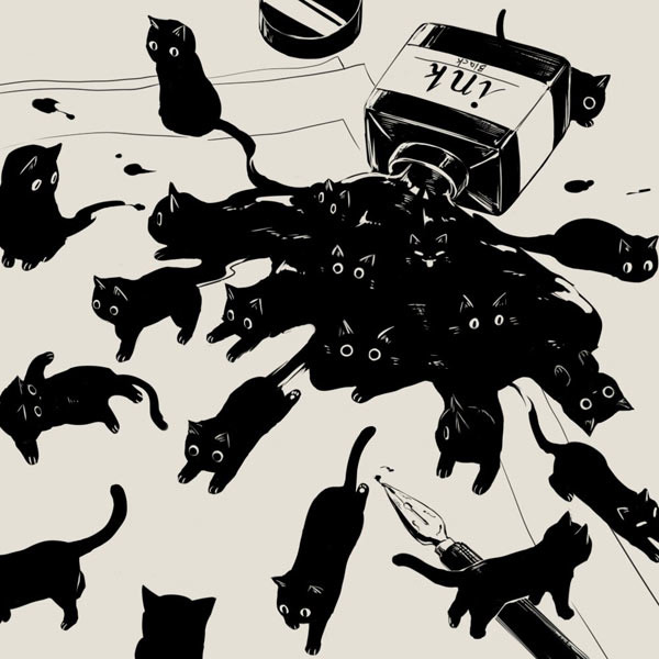 cats from the inkwell art