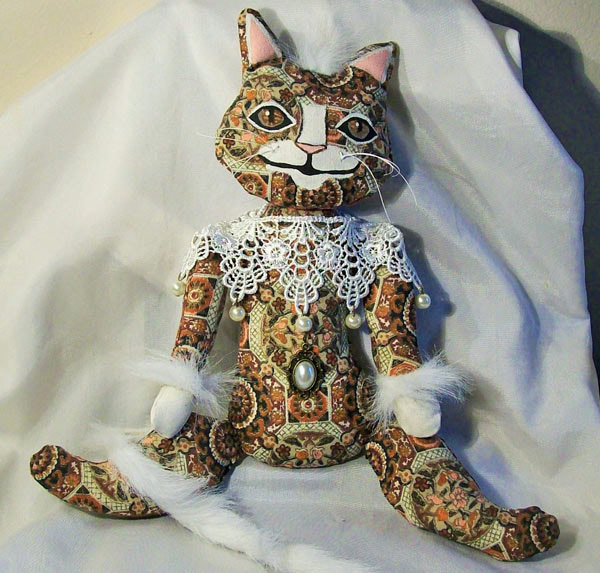 fancy cat doll art