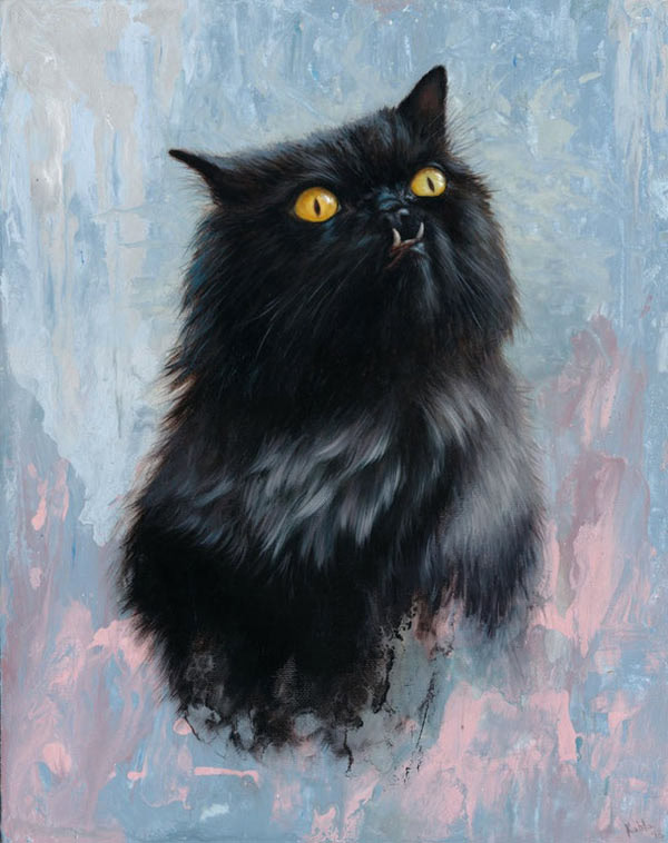 fierce black cat art