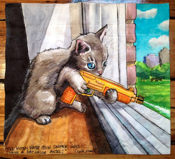 sniper cat art