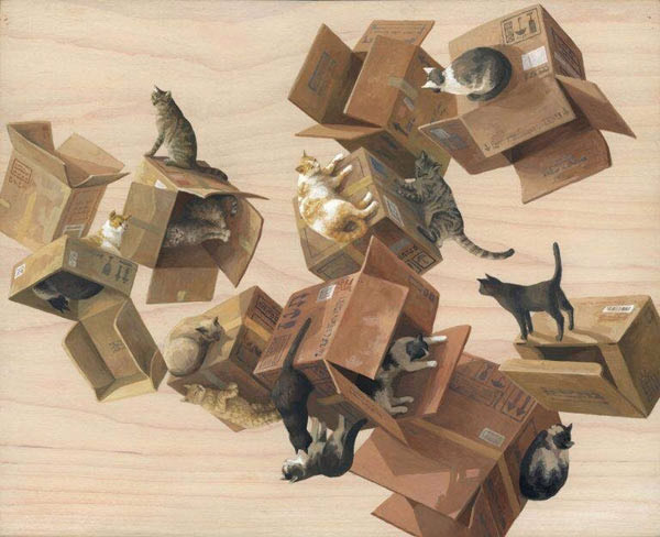 surreal cat art