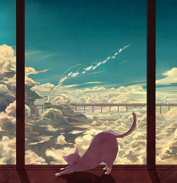 the cat's dream art