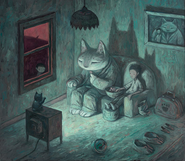 strange cat art